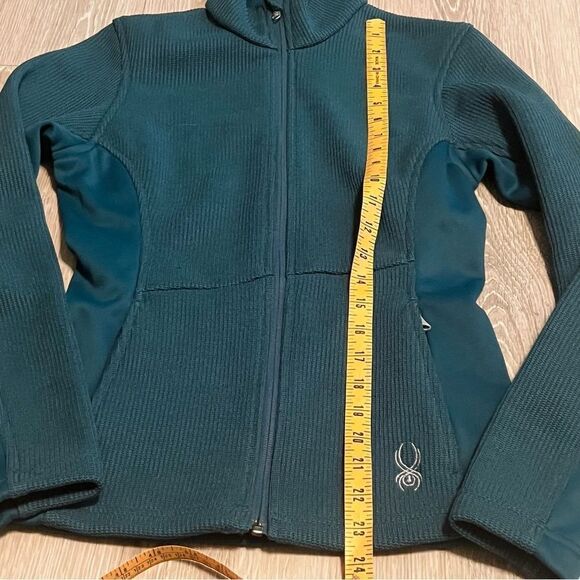 Spyder Core Sweater Full Zip Knitted Thick Fleece Lined Fitted Jacket S - Picture 8 of 10